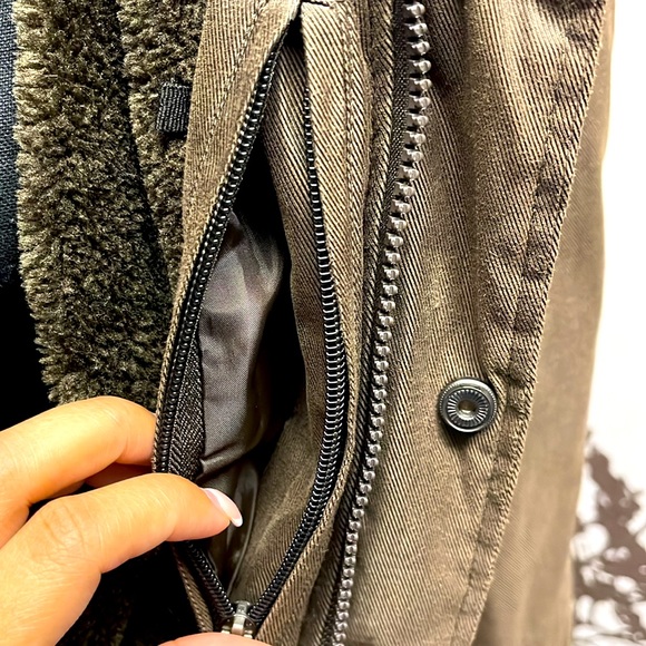 Streetwear Society Size S Brown Long Coat Jacket with Hidden Inner Pocket $35 - Picture 14 of 17